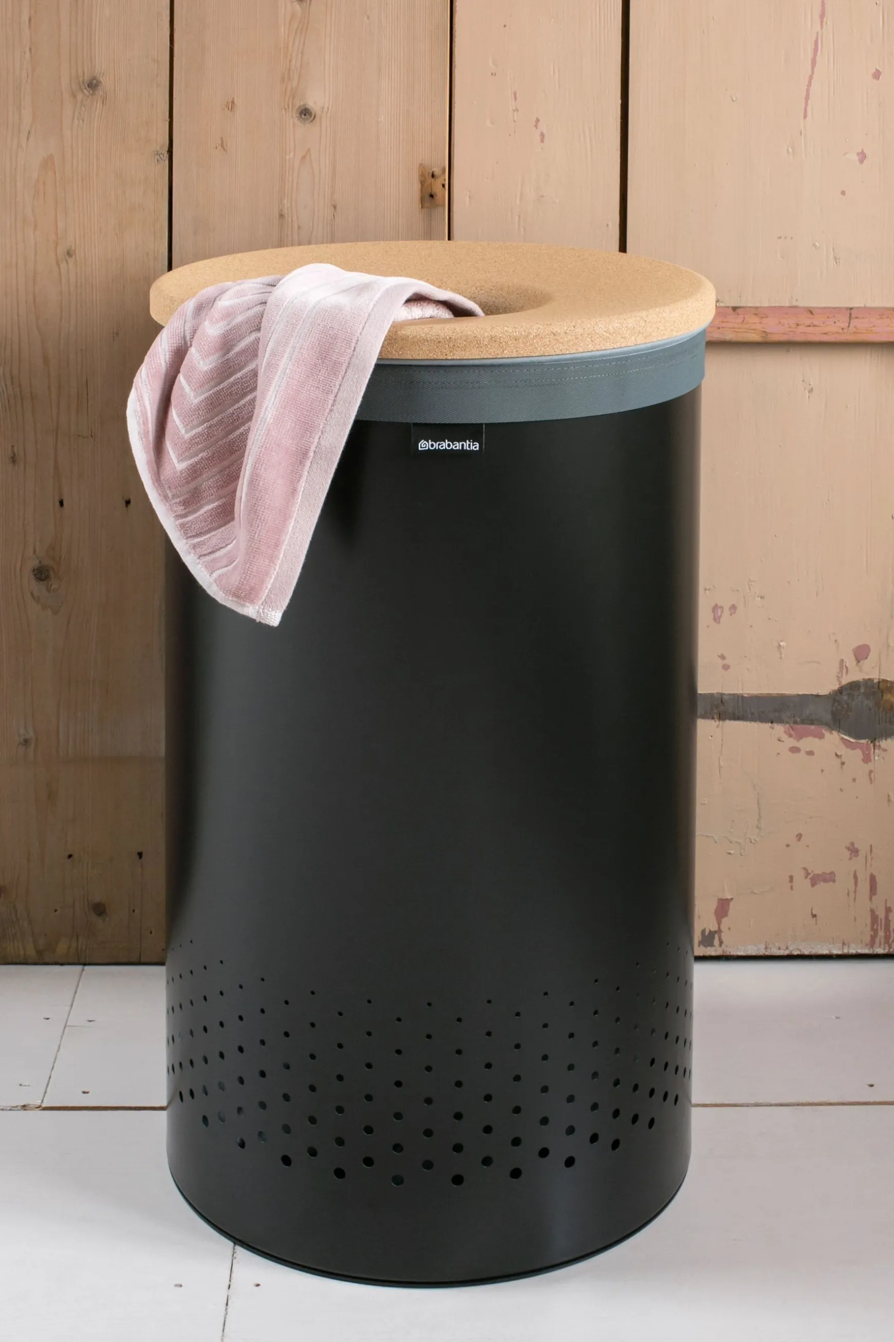 Store 60L Cork Lid Laundry Bin All Utility