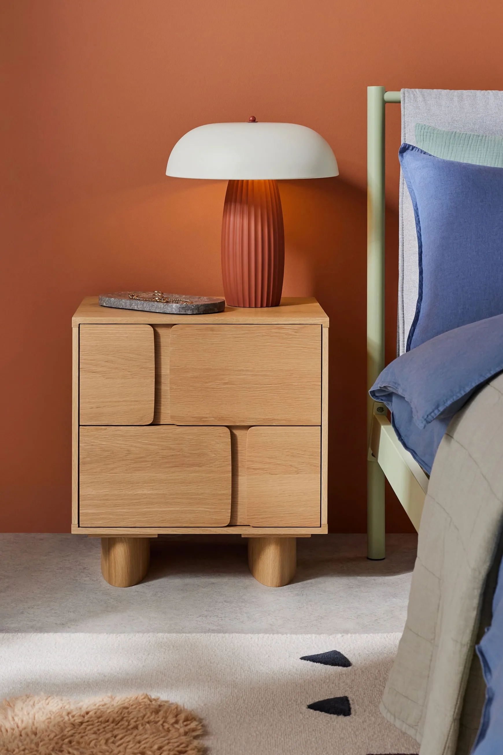 Best Cory 2 Drawer Bedside Table Bedside Tables