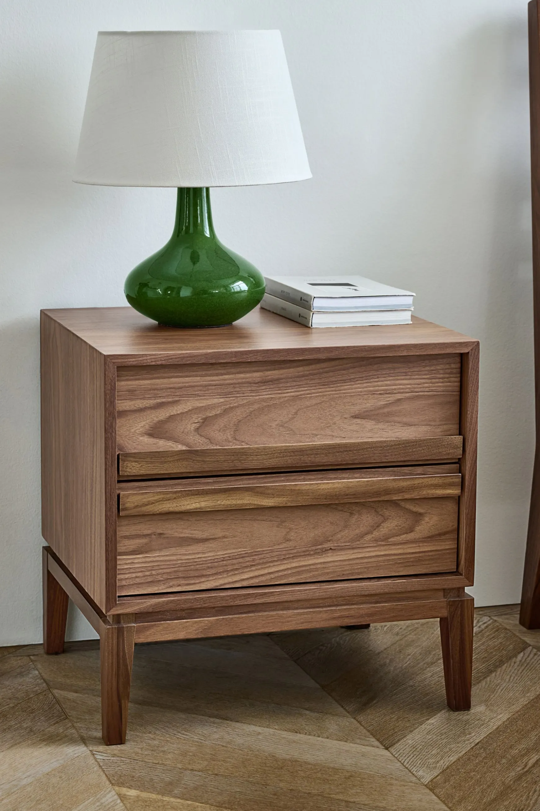 Shop Belgrave Walnut 2 Drawer Bedside Bedside Tables