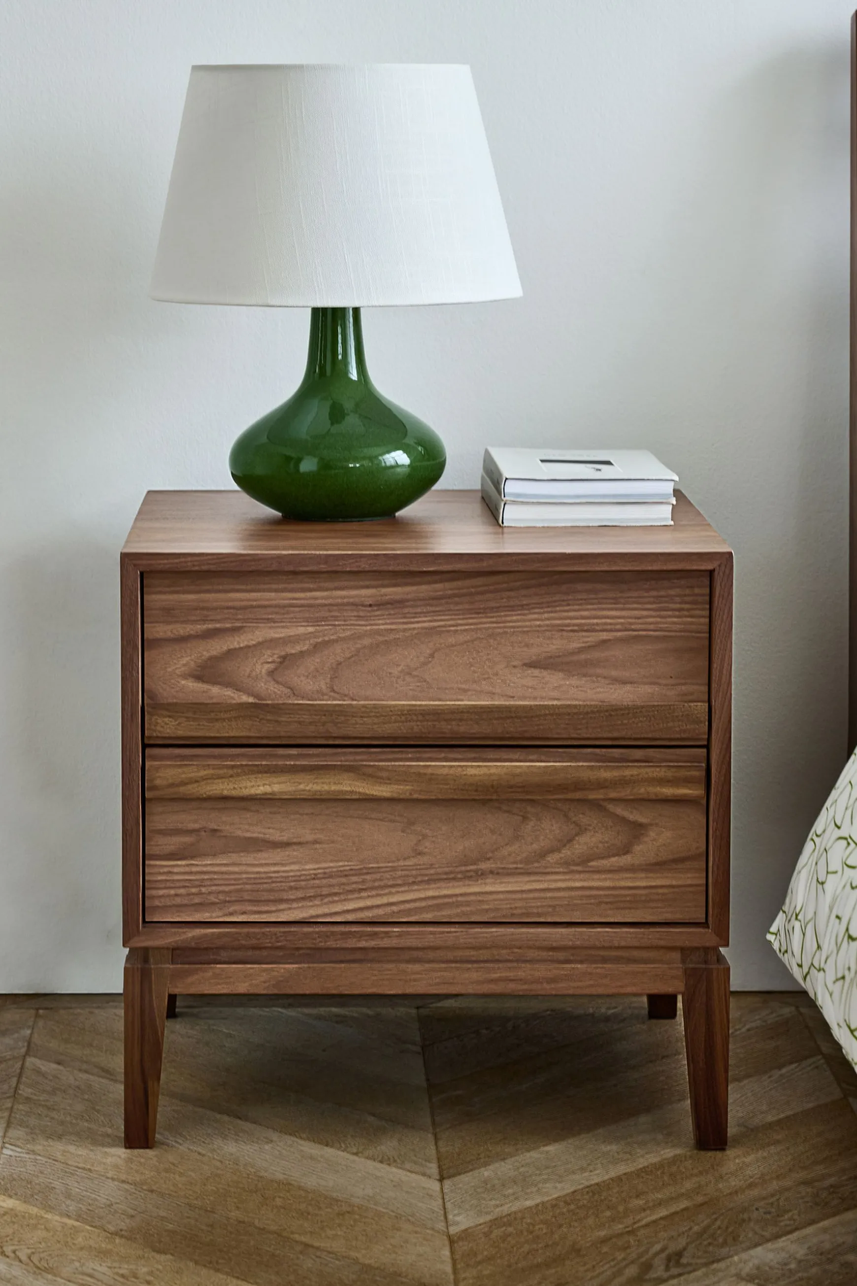 Shop Belgrave Walnut 2 Drawer Bedside Bedside Tables