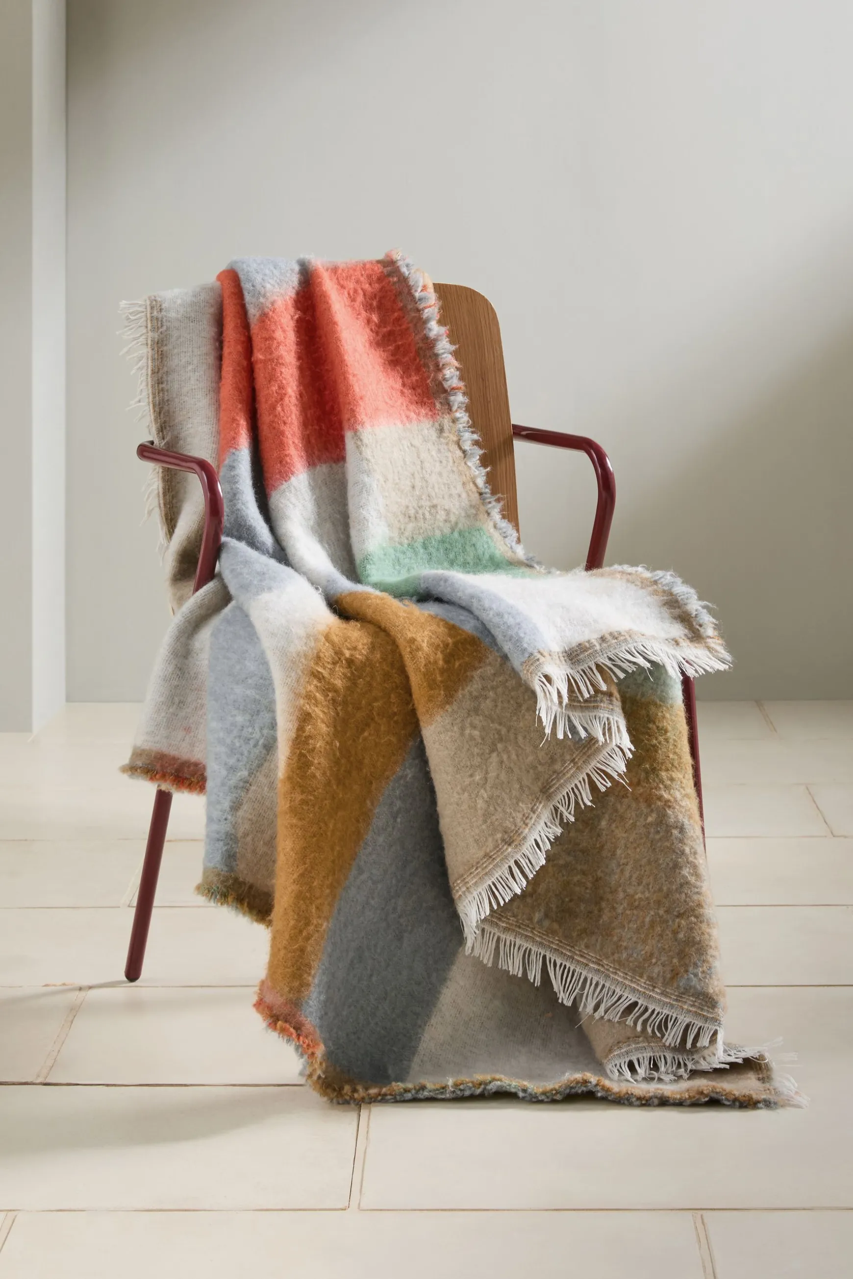 Online Kyla Brushed Throw Wool Throws