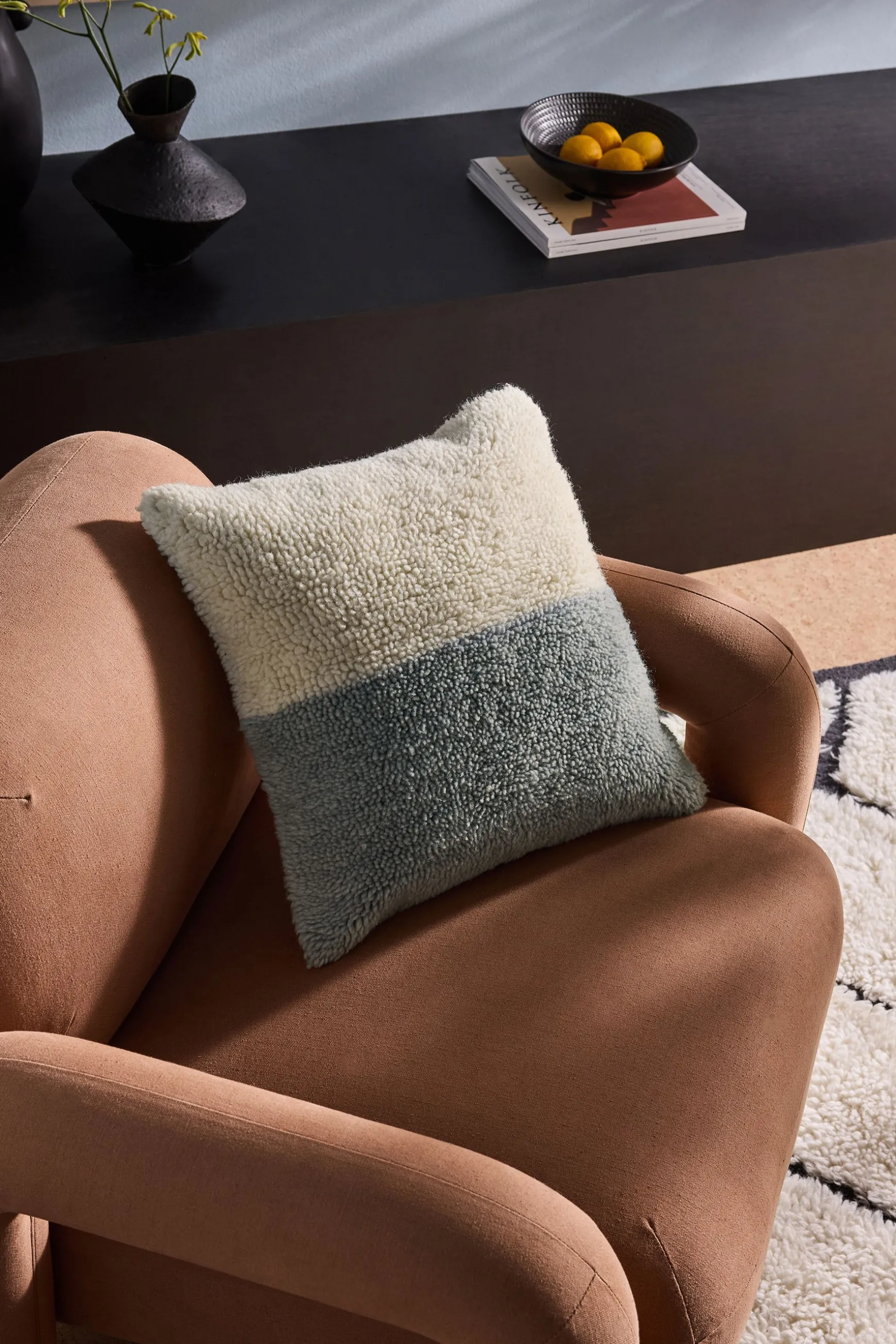 Hot Lori Tufted Berber Cushion Cotton Cushions