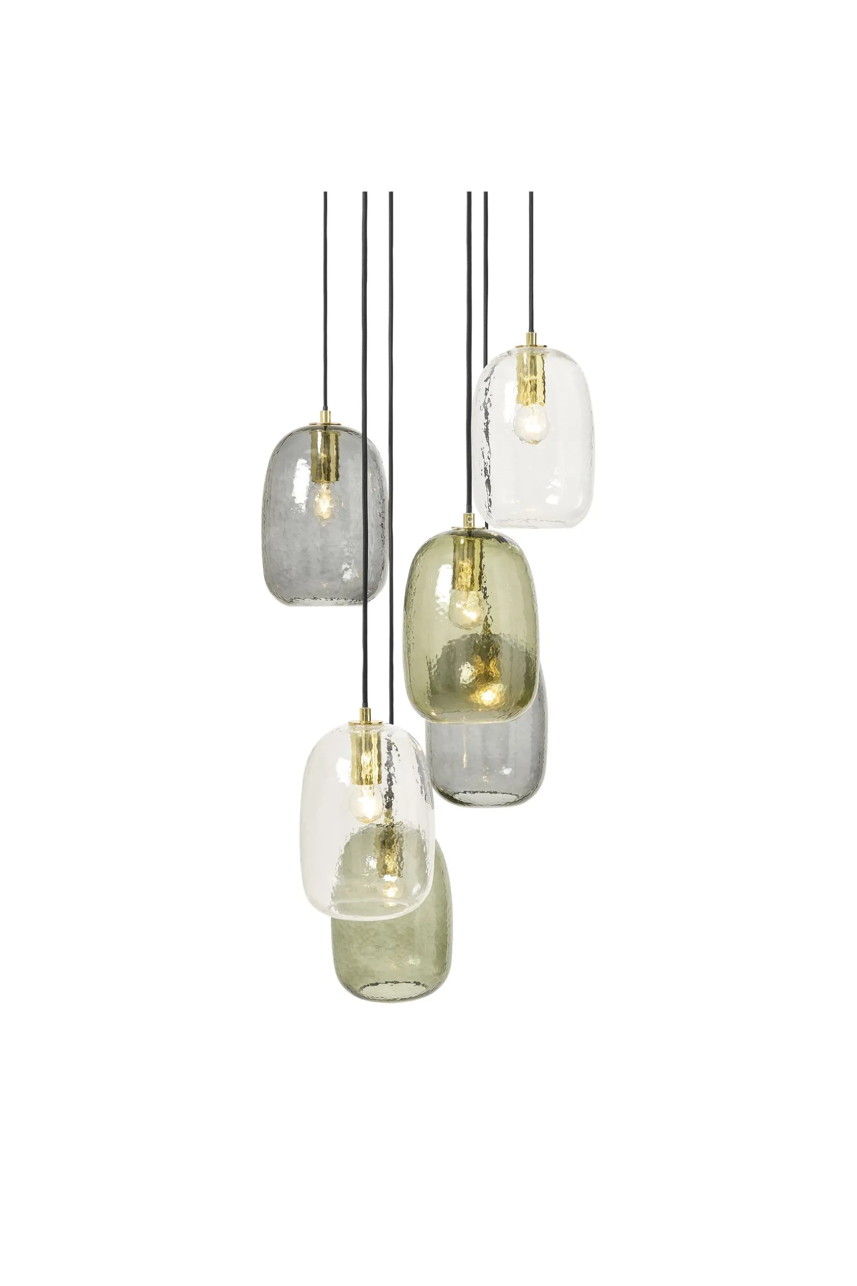 Outlet Lykke 6 Light Cluster Chandelier Ceiling Light Brass | Living Room