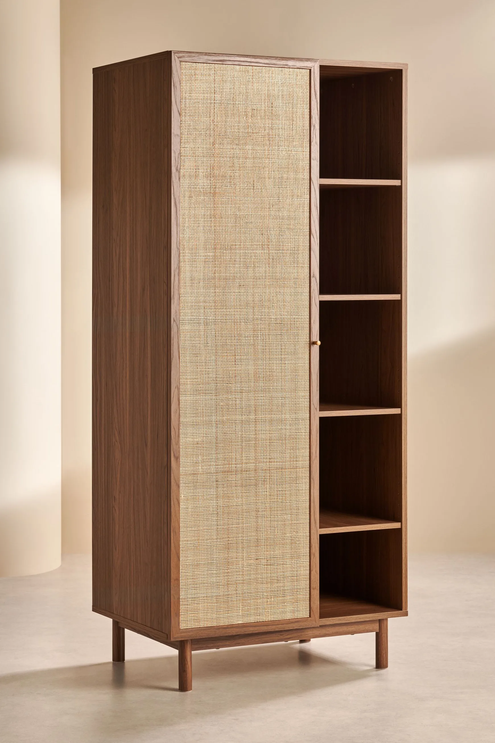 Clearance Pavia Natural Rattan Wardrobe Wardrobes