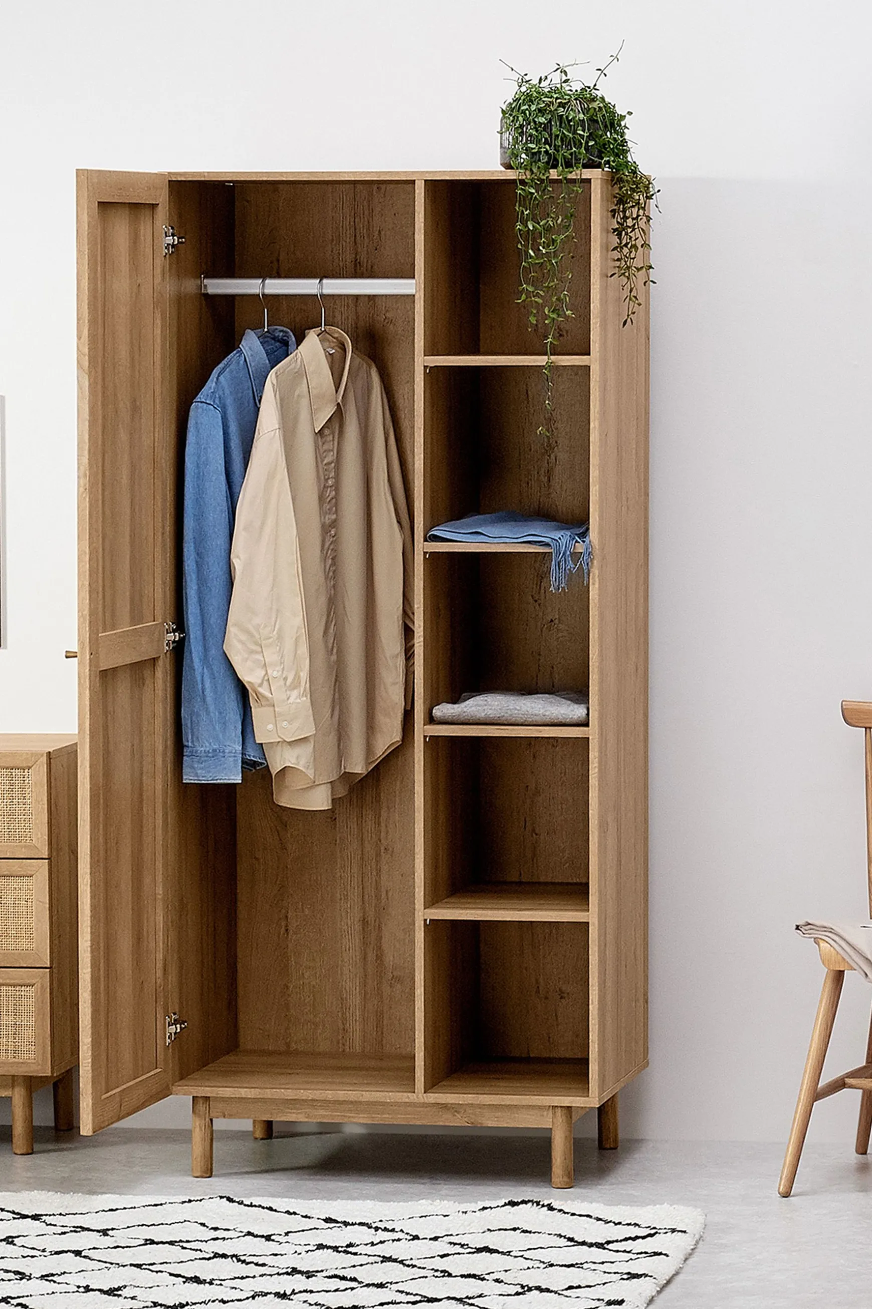 Best Sale Pavia Natural Rattan Wardrobe Wardrobes