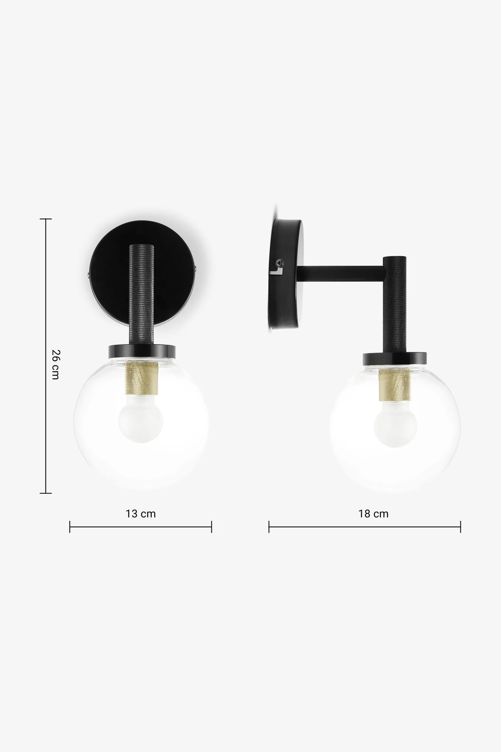 Discount Vaughn Wall Light Black | Bathroom