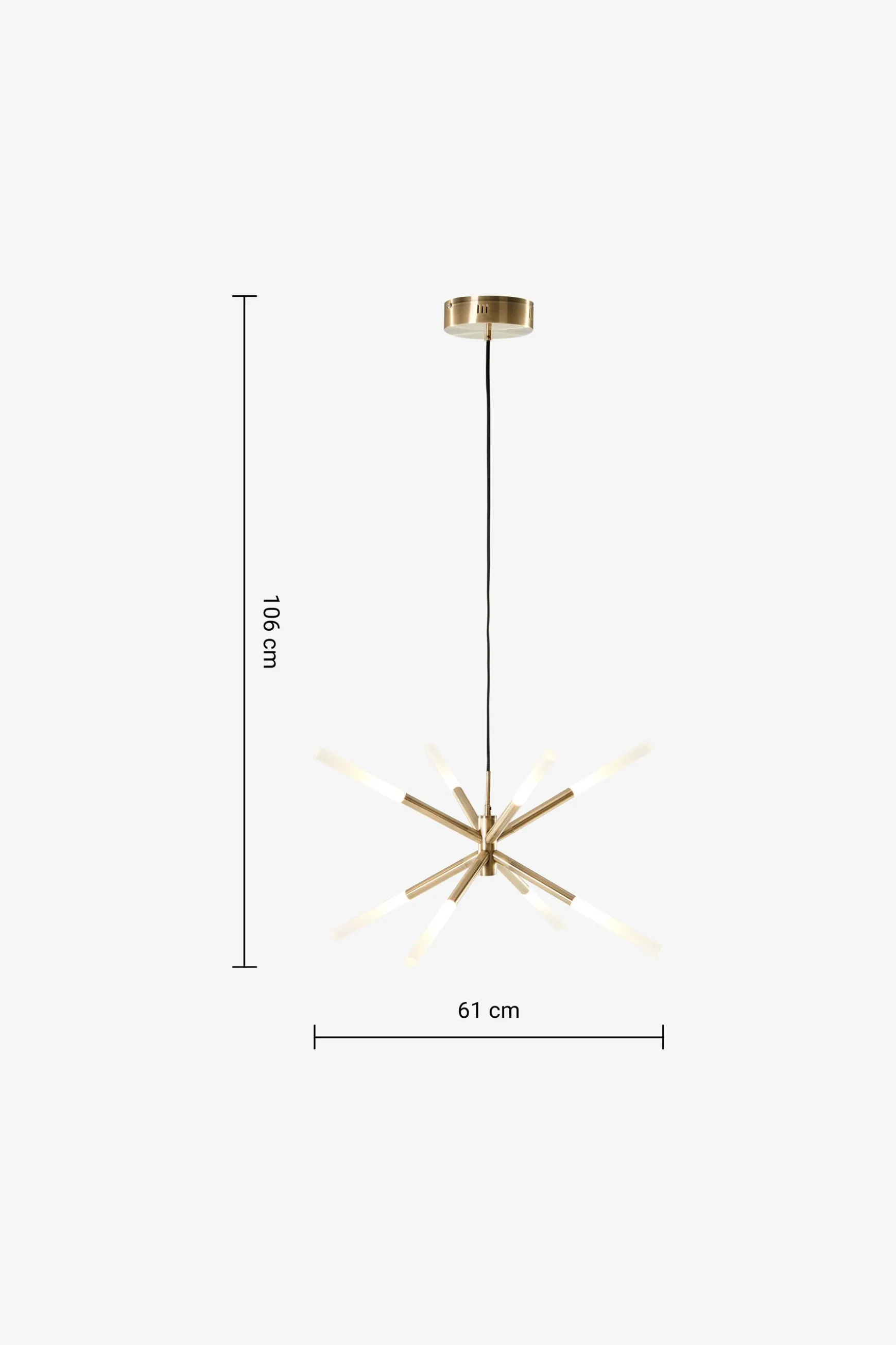 Outlet Wanda Pendant Ceiling Light Brass | Dining Room