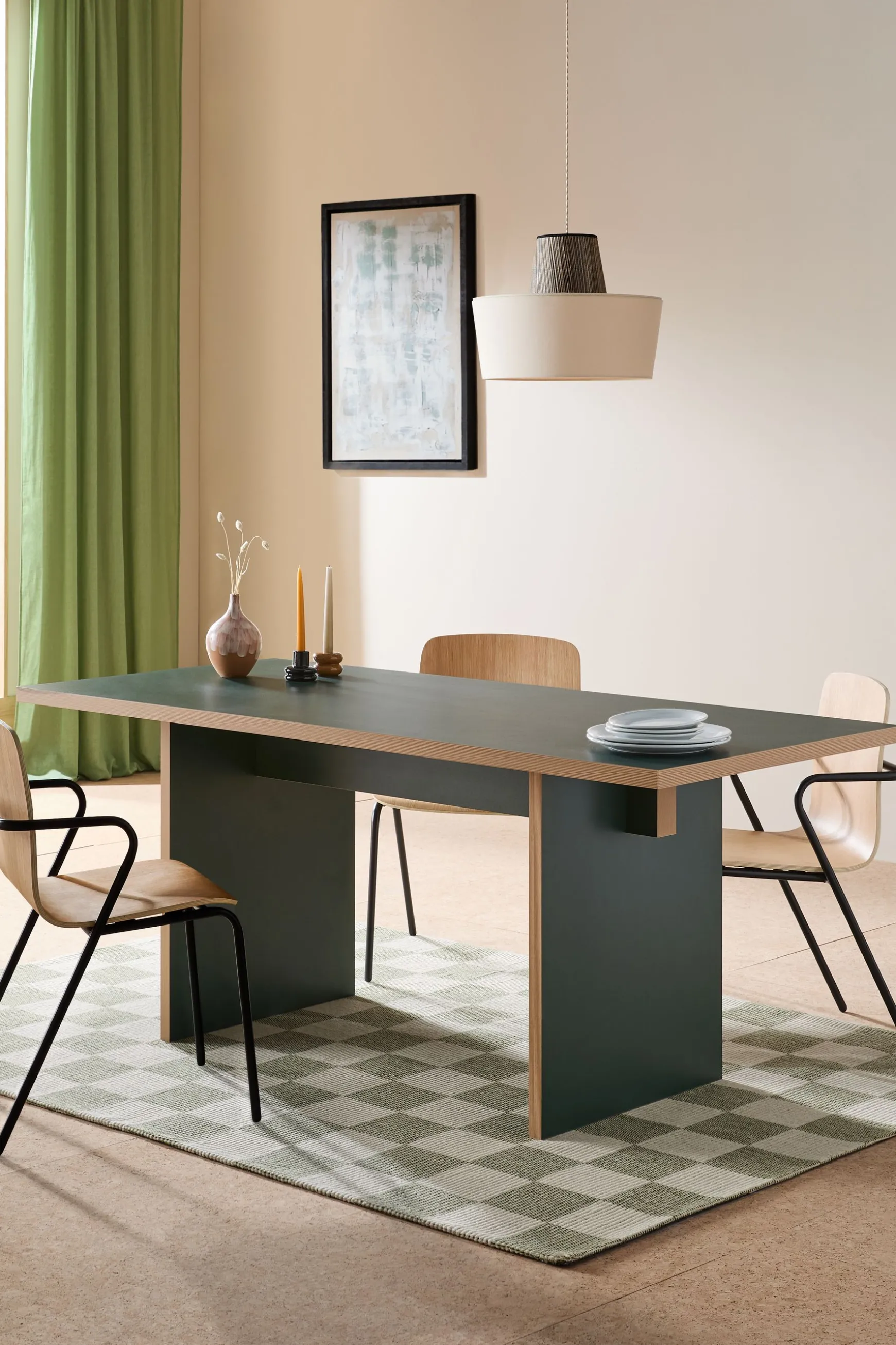 Store Zayla Fixed Dining Table Dining Tables